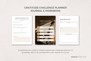 Gratitude Planner Journal Template