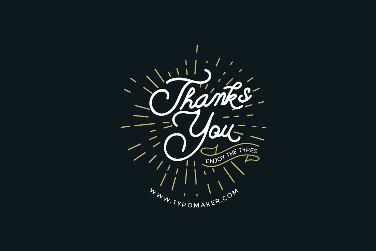 Campground Monoline - 2 fonts, a Script Font by Fortunes Co (Photo 11 of 11)