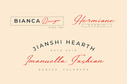Jianshi Hearth | Monoline Signature, a Script Font by gracetype_studio (Thumbnail 8 of 15)
