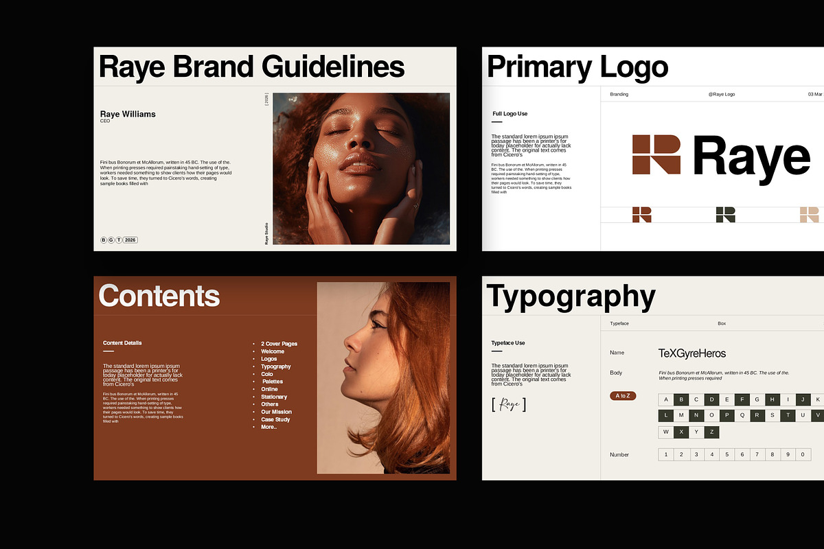 Raye Brand Guidelines Template, a Presentation Template by slidestock55 (Photo 5 of 13)