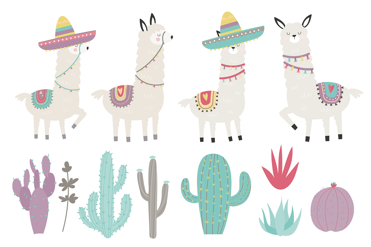 LLamas, an Animal Illustration by Poppymoondesign (Photo 2 of 3)
