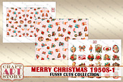 Merry Christmas Fussy-1 Cuts, an Animal Illustration by CraftArtStory (Thumbnail 5 of 6)