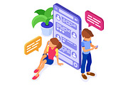 Online chat dating friendship, a Person Illustration by TAlex (Thumbnail 16 of 16)
