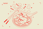 Thai Food Vector Illustrations, a Food Illustration by TheFoodAtlas (Thumbnail 3 of 19)