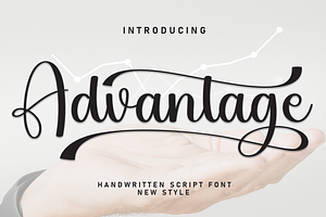 Advantage Script Font