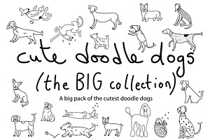 Cute Doodle Dogs Big Collection