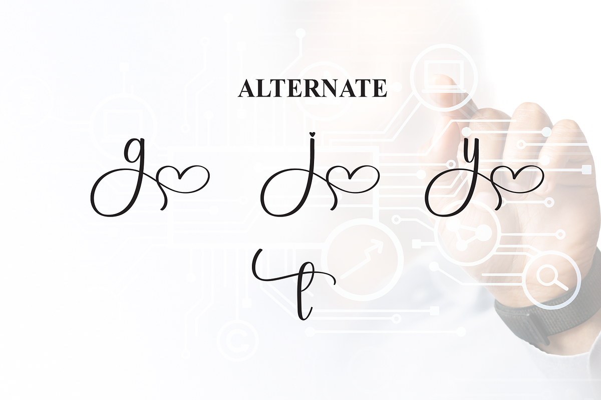 Digital | Script Font, a Handwritten Font by Scratchones (Photo 8 of 9)