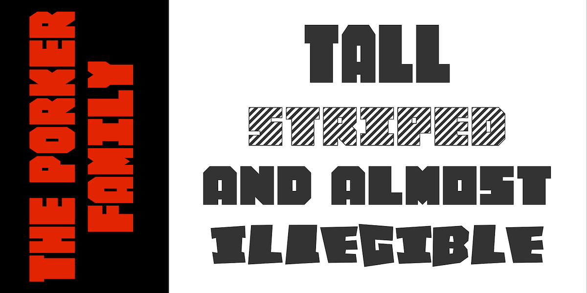 Porker, a Sans Serif Font by Ingrimayne Type (Photo 2 of 8)