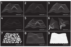 36 Technological Vector Shapes