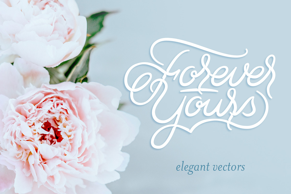 Valentine's Day Custom Lettering Set, a Decorative Illustration by Studio 1816 Designs (Photo 7 of 7)