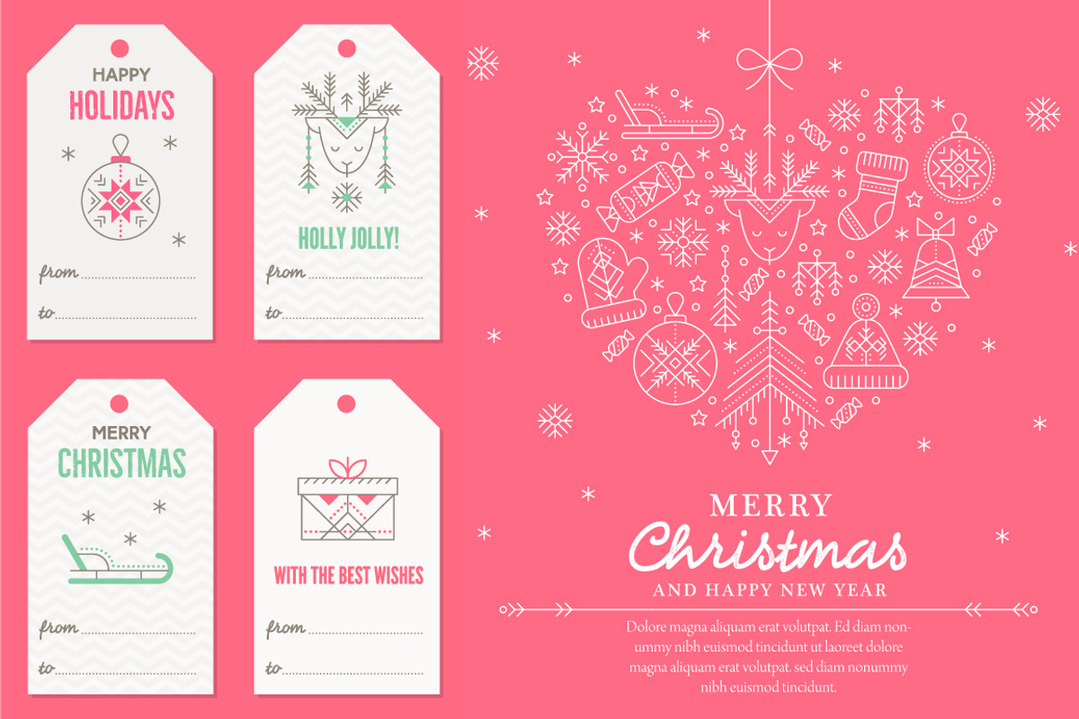 Ancient Christmas: Design Collection, an Illustration by Lumitar (Photo 8 of 8)