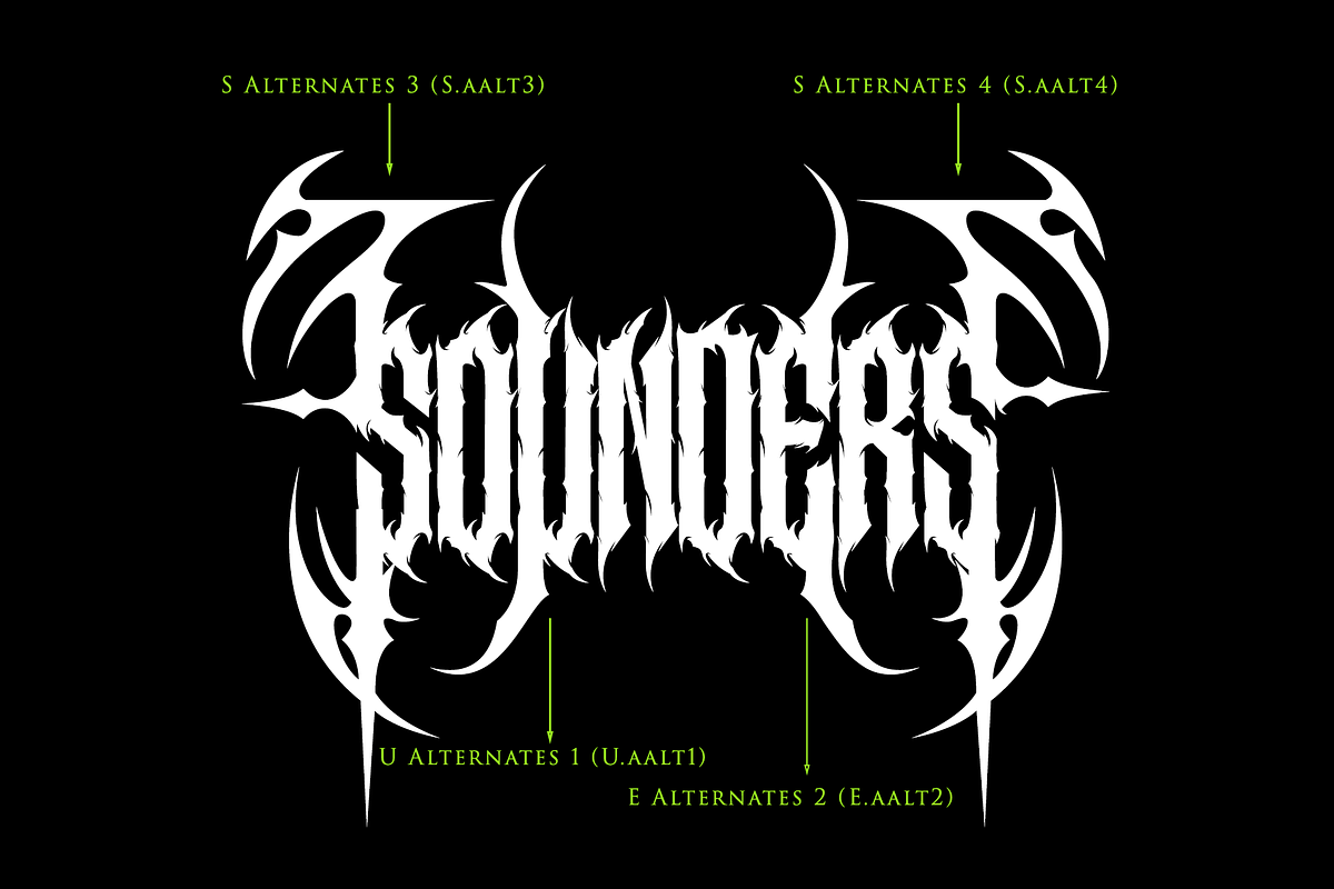Sounders - Blackletter, a Blackletter Font by Absonstype (Photo 6 of 9)