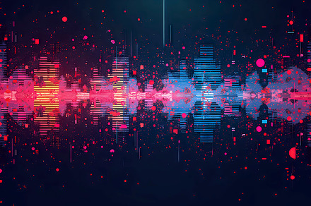 Abstract Glitch Style Background Wit, a Photo by LOGOCREATIVE