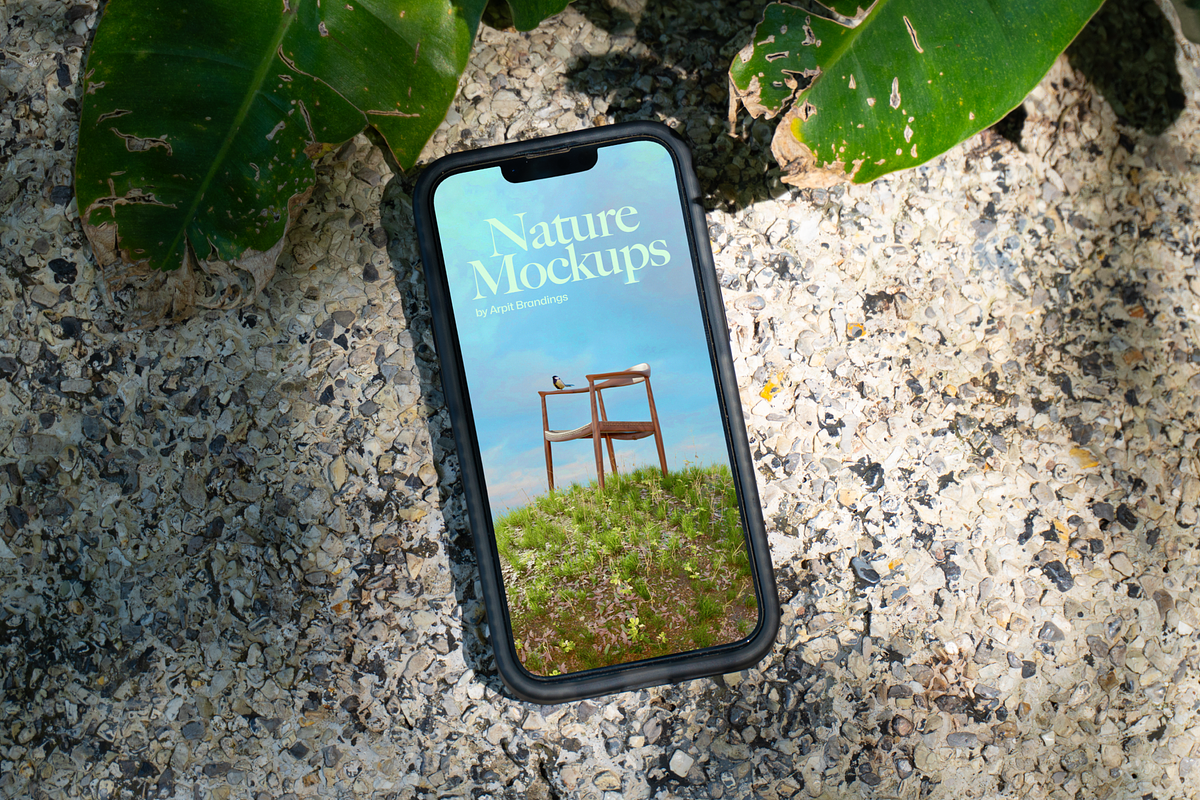 iPhone Nature Mockups, an iPhone Mockup by Arpit Brandings (Photo 4 of 7)