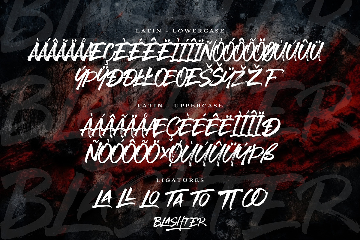Blashter - Brush Font, a Font by agnyhasyastudio (Photo 12 of 12)