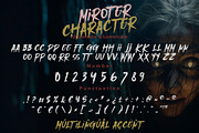 Miroter – Horror Brush Display Font, a Font by Bayuktx (Thumbnail 8 of 8)