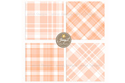Peach Plaid Digital Papers, Pastel, a Pattern Graphic by JennyL Designs (Thumbnail 6 of 8)