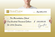 Giant Cheque Template, a Stationery Template by BrandPacks (Thumbnail 3 of 6)
