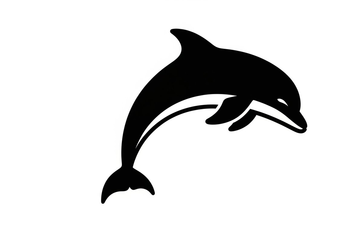 dolphin jumping silhouettes, an Illustration by Amazin_art (Photo 26 of 31)