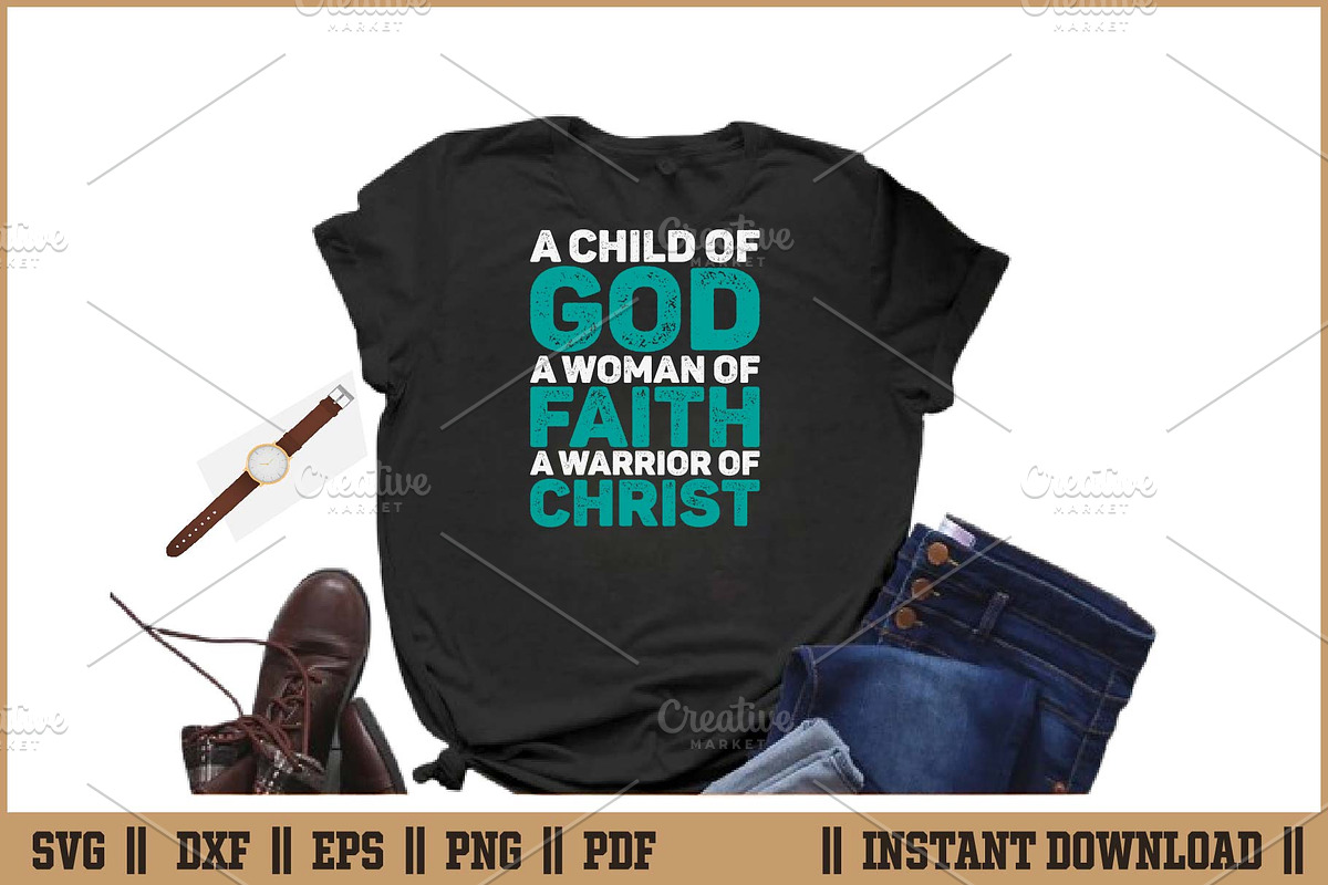 Child God Woman Faith Warrior Christ, a Seasonal Illustration by Handy Arts Studio (Photo 2 of 3)