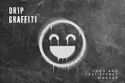 Drip Graffiti Logo And Text Effect, a Layer Style Add-On by studiogstock (Thumbnail 1 of 2)