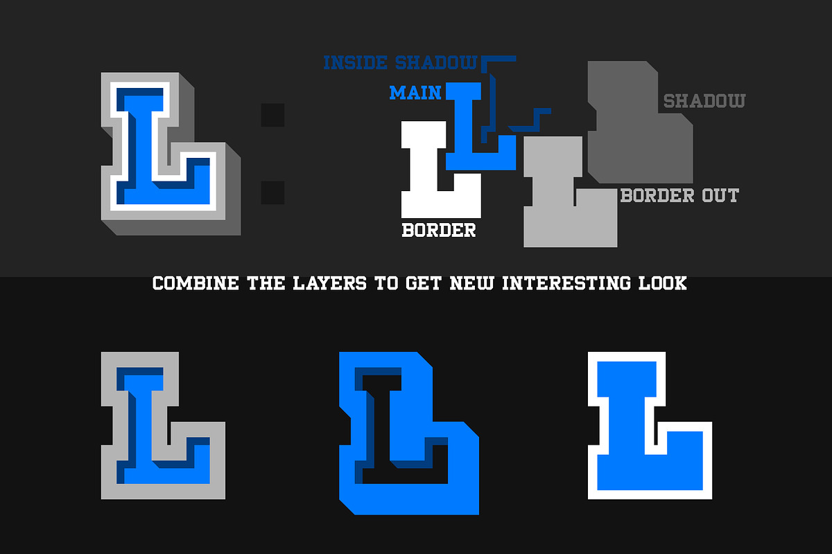TeamLead Layered Font, a Slab Serif Font by Sentavio (Photo 3 of 7)