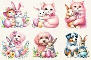 Easter Cute Clipart, an Illustration by DreamCafeArt (Thumbnail 3 of 6)