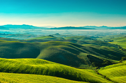 Tusacny misty morning landscape, a Nature Photo by Stefano Orazzini