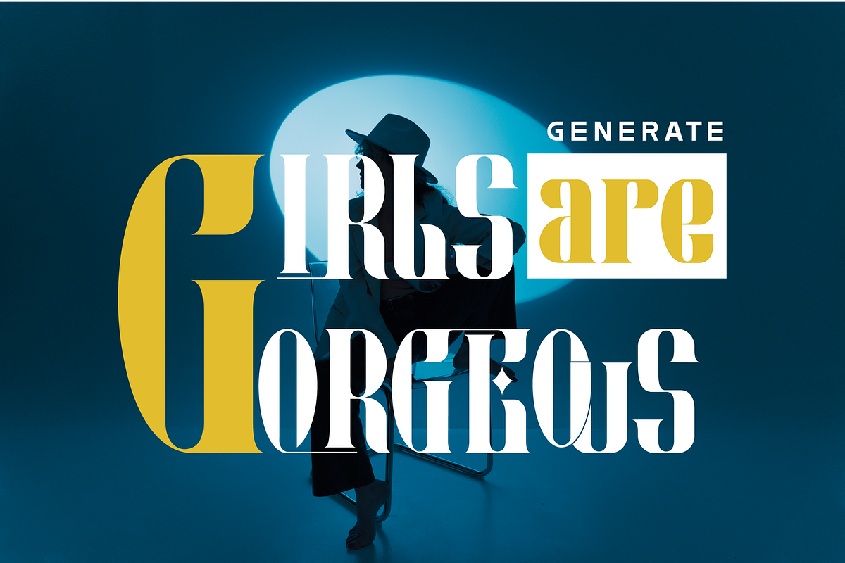 GENERATE CONDENSED FONT, a Serif Font by 177Studio (Photo 2 of 8)