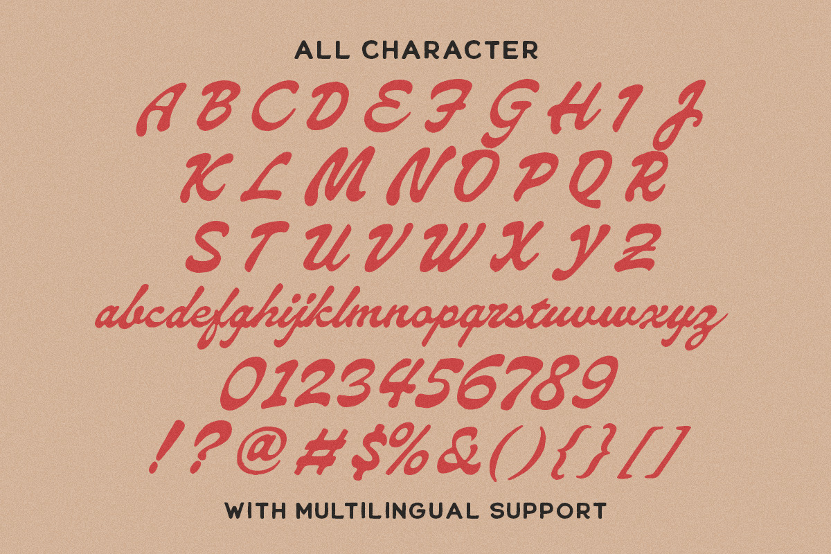Friday Match Vintage Sporty Script, a Script Font by Letterhend Studio (Photo 8 of 11)