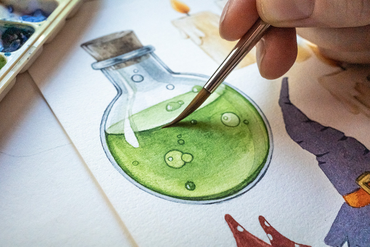 Halloween Watercolor Clipart, a Seasonal Illustration by AnitaPol (Photo 11 of 20)