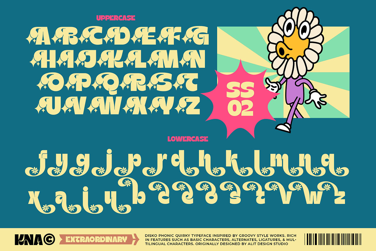 Disko Phonic Typeface, a Sans Serif Font by alit design (Photo 9 of 20)