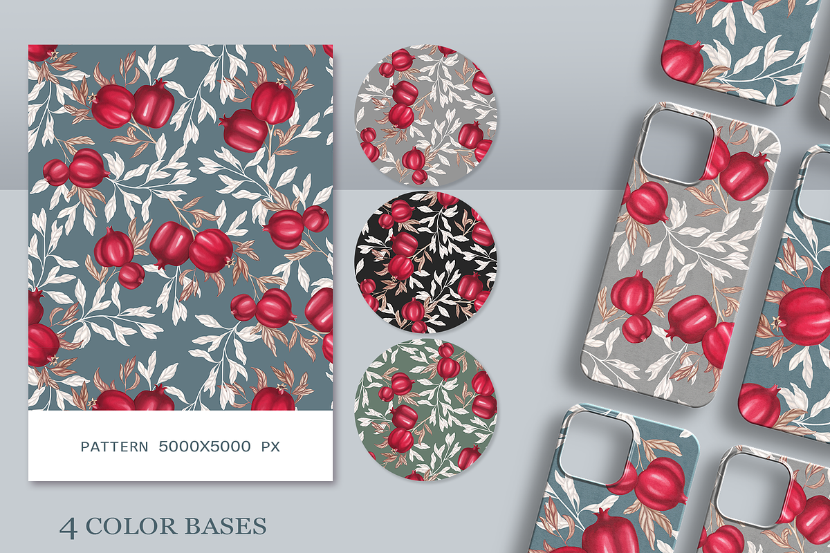 Pomegranate collection. Patterns, a Pattern Graphic by DamriNa art (Photo 3 of 9)