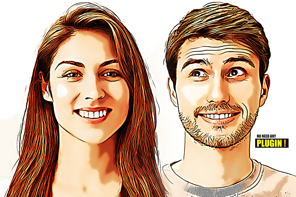 Cartoon Maker Photoshop Action, an Action Add-On by DesignCave (Photo 4 of 5)