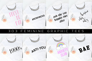 Big Bundle-Feminine Graphic Tees
