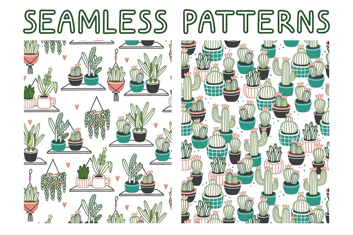 HOMEPLANTS | clip arts collection, a Decorative Illustration by Nastya Tkachova (Photo 6 of 11)
