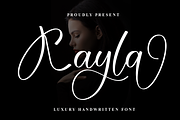 Kayla | Script Font, a Handwritten Font by Scratchones (Thumbnail 1 of 9)