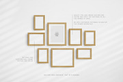 Gallery Wall Mockup | 8 Frames, a Household Mockup by DESIGN BY nube (Thumbnail 8 of 12)