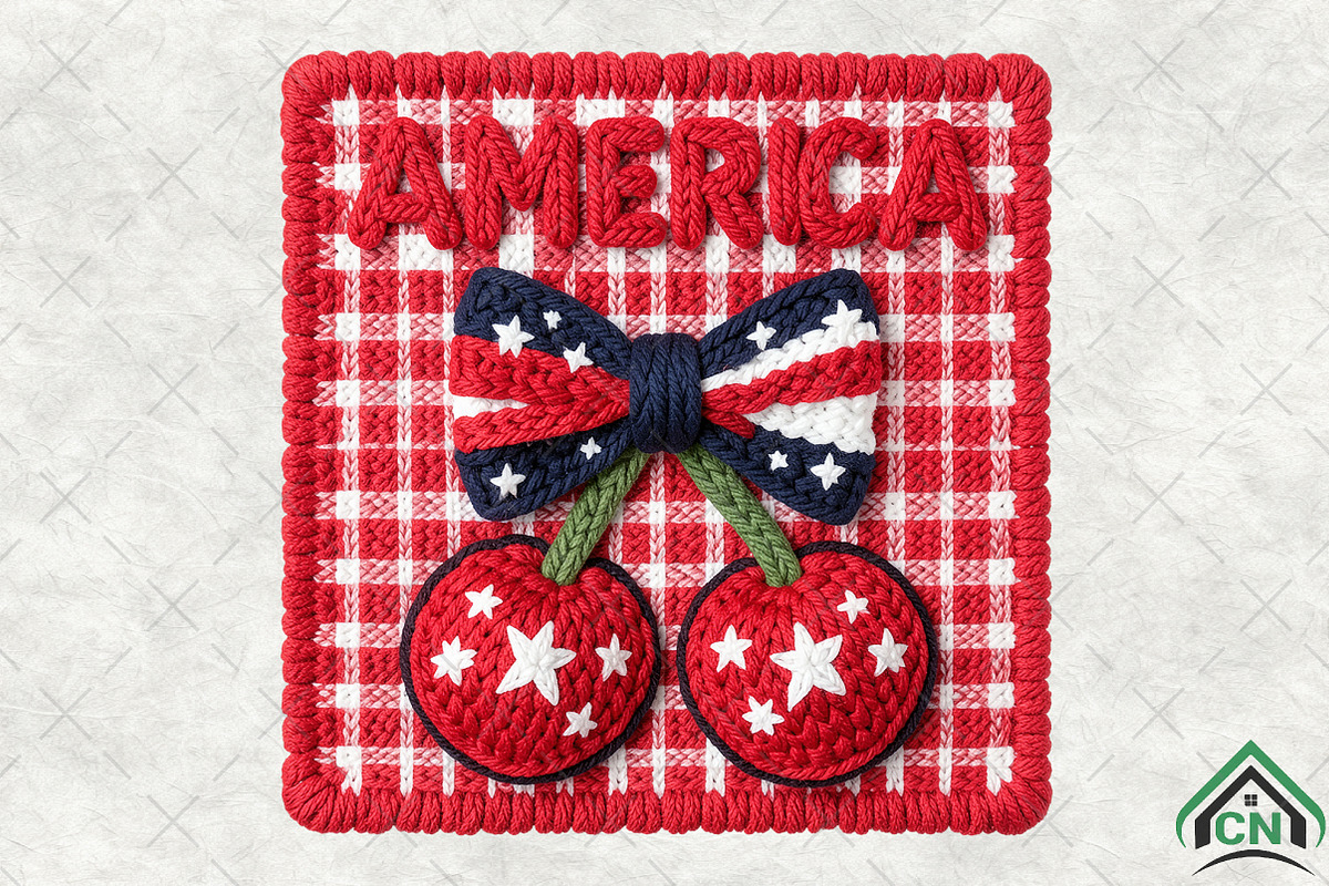 Faux Yarn Patriotic Png America Png, an Illustration by Craft Nest (Photo 2 of 6)