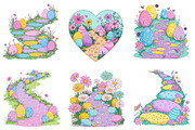 Whimsical Easter Pathway Clipart, an Illustration by Dream Creation (Thumbnail 2 of 7)
