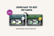 Canva Car Coaster Mockup, a Merchandise Mockup by Joy Thrive Studio (Thumbnail 3 of 3)