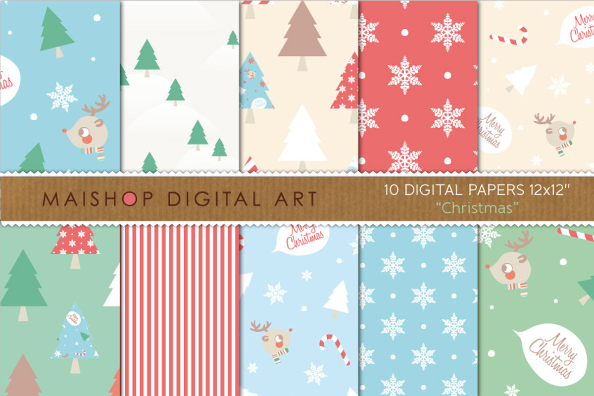 Digital Papers Christmas