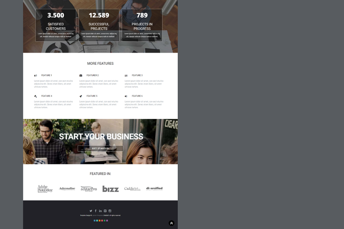 Serenity - Corporate business, a Websites & App Template by Ordasoft (Photo 3 of 3)