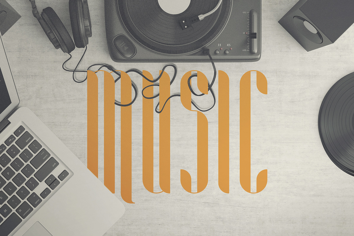 Aria Display font family -70% preview 4