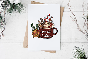 Santa's Cocoa Sublimation