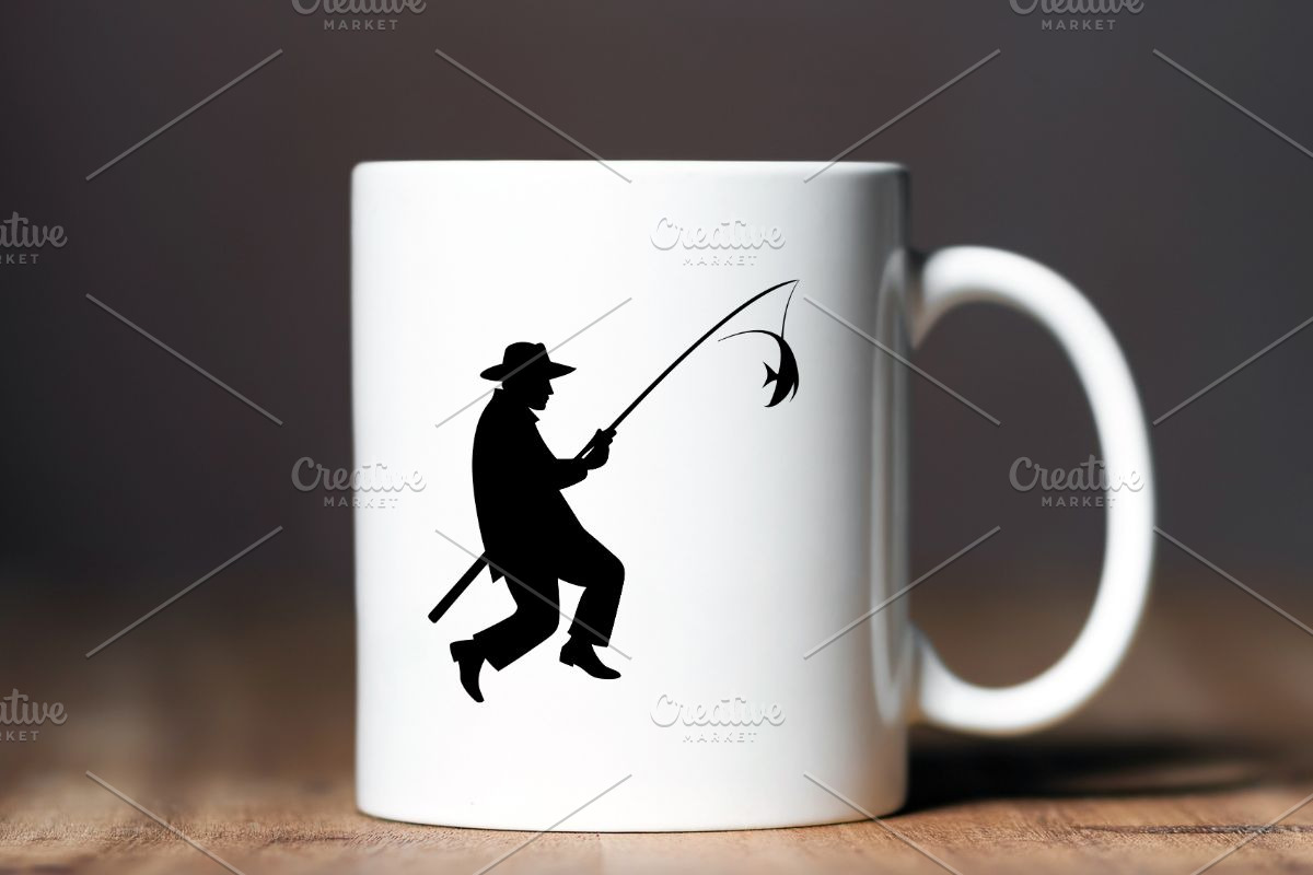 Fishing Silhouette SVG, an Object Illustration by newminddesign (Photo 10 of 10)