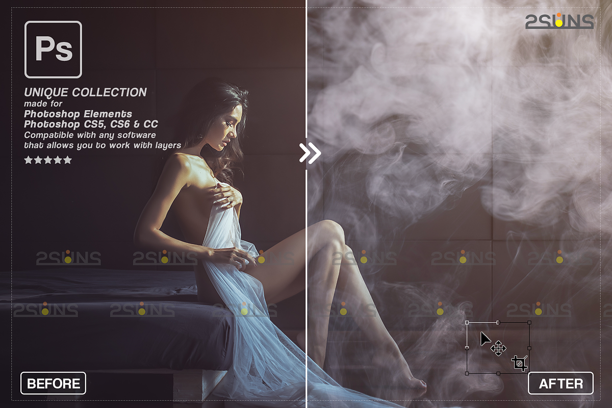 White smoke photo overlay, Fog, an Object Graphic by 2SUNS (Photo 8 of 9)