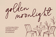 Golden Moonlight, a Handwritten Font by supfonts (Thumbnail 1 of 12)
