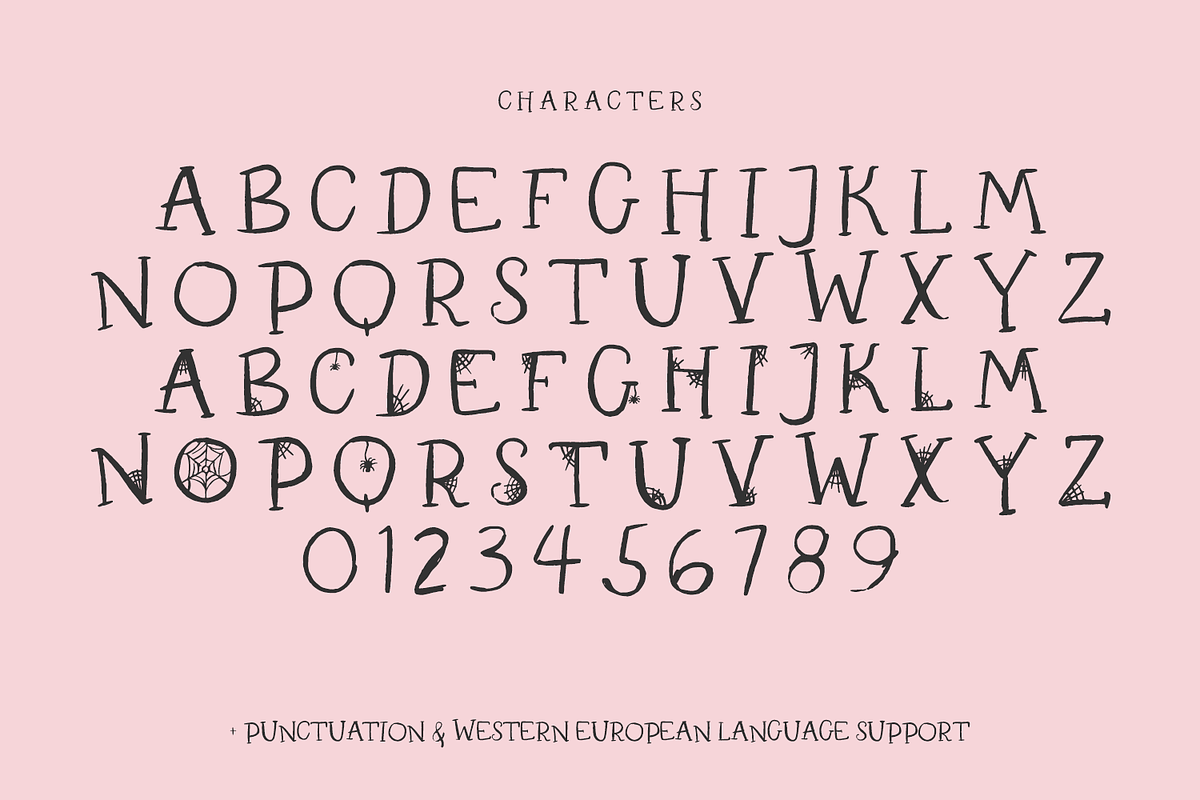 Recluse Spider Font - Halloween Font, a Handwritten Font by Beck McCormick (Photo 10 of 10)