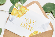 Watercolor Yellow Tulip Vector Set, a Decorative Illustration by Deckar_art (Thumbnail 3 of 4)